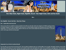 Tablet Screenshot of kiev-nightlife-guide.com